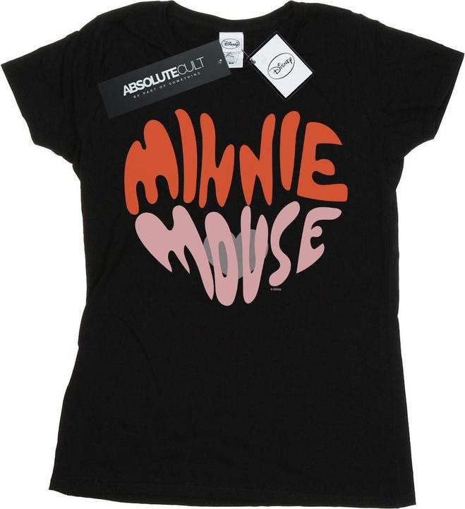 Actual product image Disney Womens/Ladies Minnie Mouse Heart Shaped Cotton T-Shirt (L)