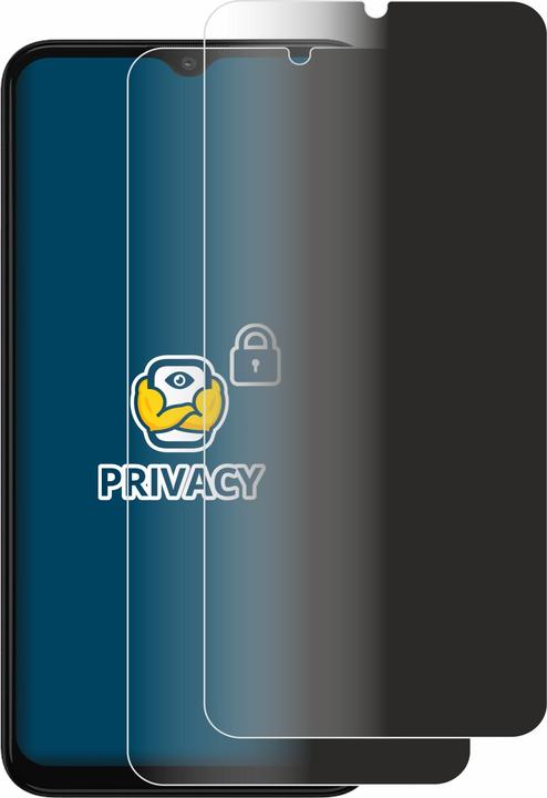 Productafbeelding BROTECT Anti-spionnetje privacyfolie Beschermfolie tegen blauw licht (2 Stuk, Motorola Moto G30)