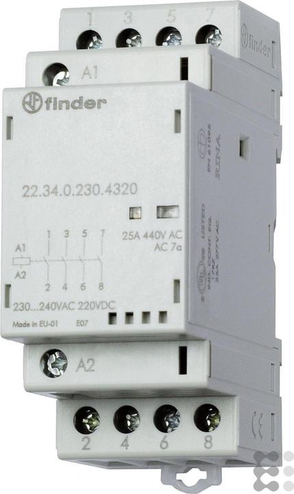 Actual product image Finder Modular contactor 4NO 25A 230V ac/dc