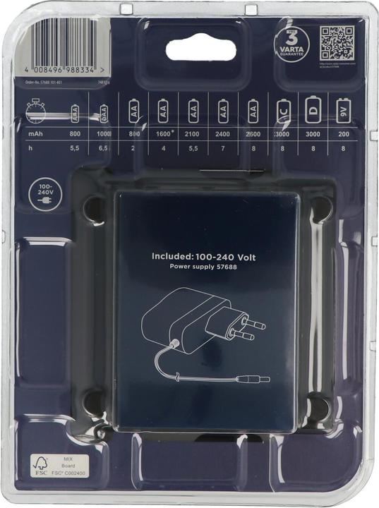 Produktbild Varta LCD Universal Charger+ (1 Stk., 9V Block, D, C, AA, AAA, Ladegerät ohne Akku)