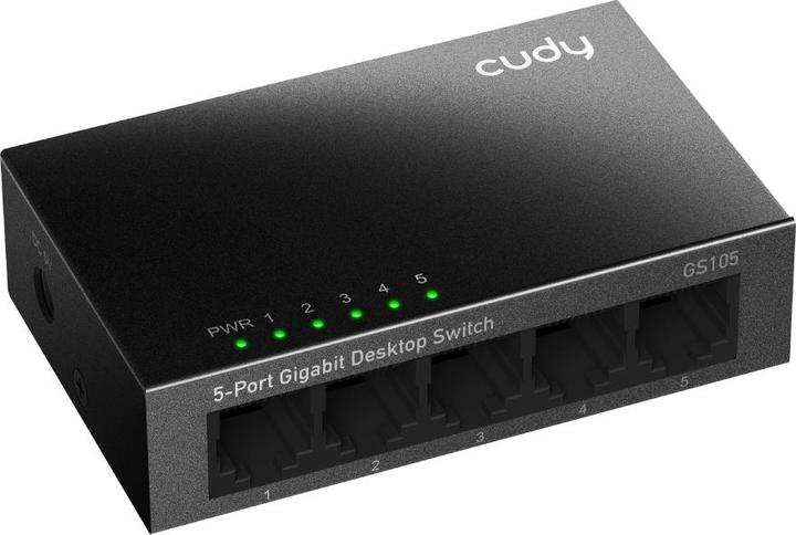 Produktbild Cudy GS105 network switch Gigabit Ethernet (10/100/1000) Black (5 Ports)