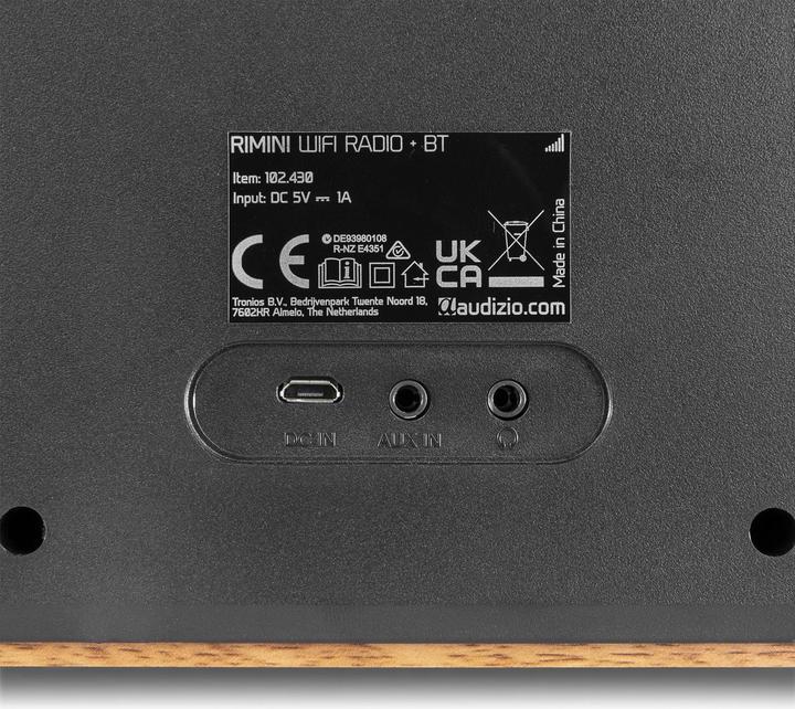 Immagine prodotto Audizio Internet Radio Rimini aspetto legno (Web radio, Bluetooth)