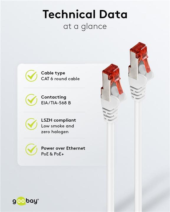 Immagine prodotto Goobay Cavo di rete (S/FTP, CAT6, 20 m)