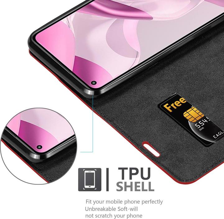 Produktbild Cadorabo Book Invis. Magnet Hülle (Xiaomi Mi 11 Lite, Xiaomi Mi 11 Lite 5G, Xiaomi Mi 11 Lite 5G NE)