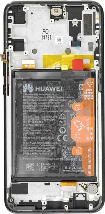 Produktbild Huawei Display-Einheit + Rahmen + Akku P Smart Z/Y9 prime black 02352RRF (Akku, Huawei Y9 Prime (2019))