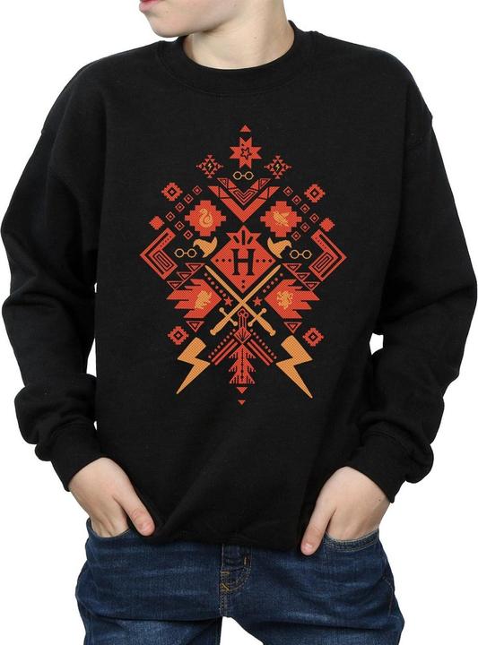 Actual product image Boys Christmas Fair Isle Sweatshirt (140, 146)
