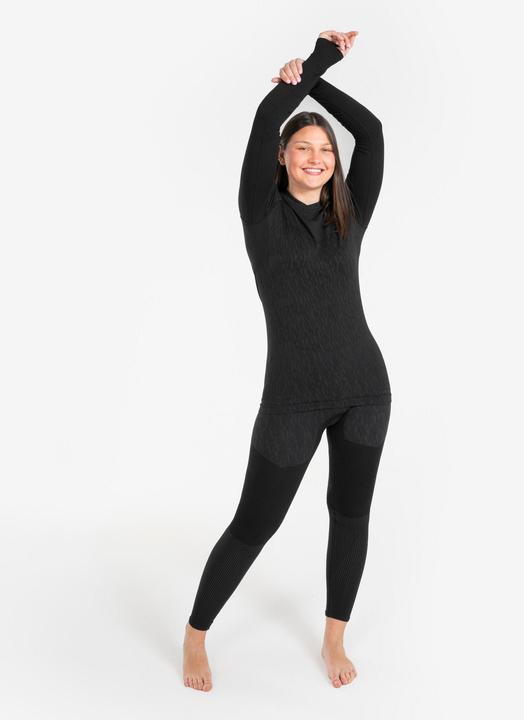 Produktbild Kipsta Damen/Herren Funktionsshirt langarm - Keepdry schwarz (S)