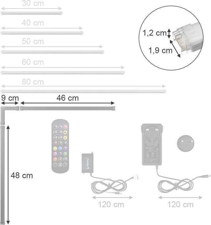 Immagine prodotto Vicco LED Stripe (RGBW, 55 cm)