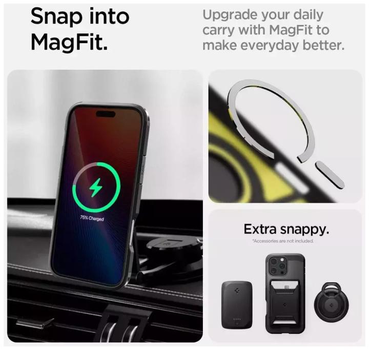 Produktbild Spigen Tough Armor MAG iPhone 16 Pro Max MagSafe czarny/black ACS08013 (Apple iPhone 16 Pro Max)
