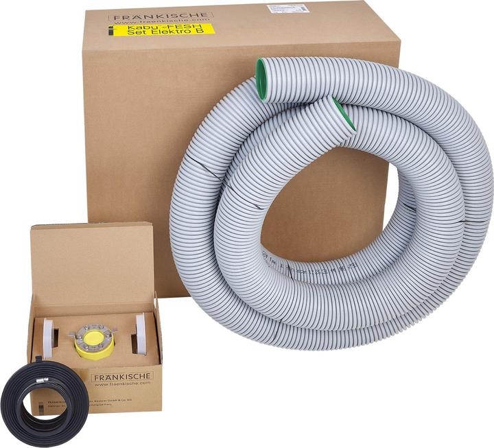 Fränkische Rohrwerke Einspartenhauseinführungs-Set Kabu-FESH Set Elektro 110/6 B (Kabelschlauch, 600 cm)