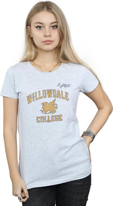 Actual product image Disney Womens/Ladies Onward Willowdale College Cotton T-Shirt (L)
