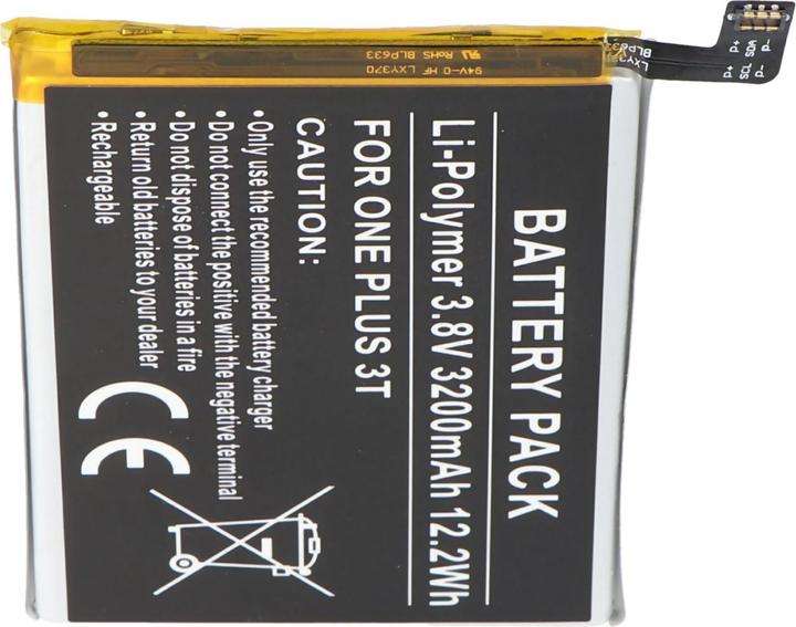 Immagine prodotto AccuCell Batteria ONEPLUS 3T BLP633, 3T Dual SIM, A3010, Rain