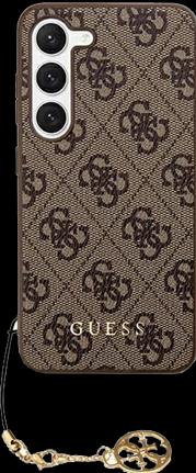 Actual product image Guess 4G Charms Case- brown (Samsung Galaxy S24+)