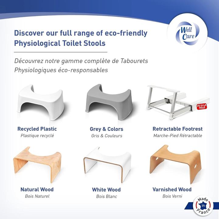 Immagine prodotto Well Care Sgabello da toilette bianco