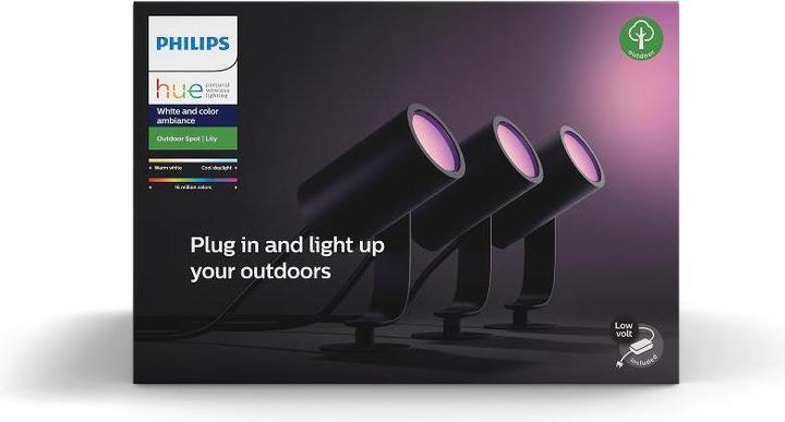 Actual product image Philips Hue Lily Basic Set (DE Plug) (640 lm, IP65)