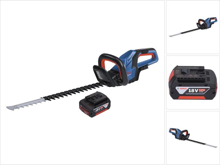 Actual product image Bosch Professional Bosch GHE 18V-60 Professional cordless hedge trimmer 18 V 60 cm brushless + 1x rechargeable battery (Cordless hedgecutters)