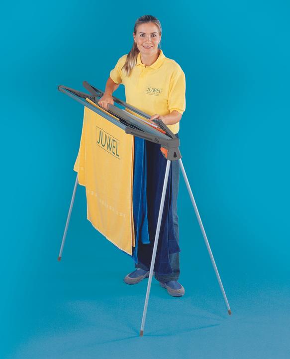 Actual product image Juwel Alu Twist 140 clothes dryer, compact clothes horse, clothes line 13.7 m (1.04 m)