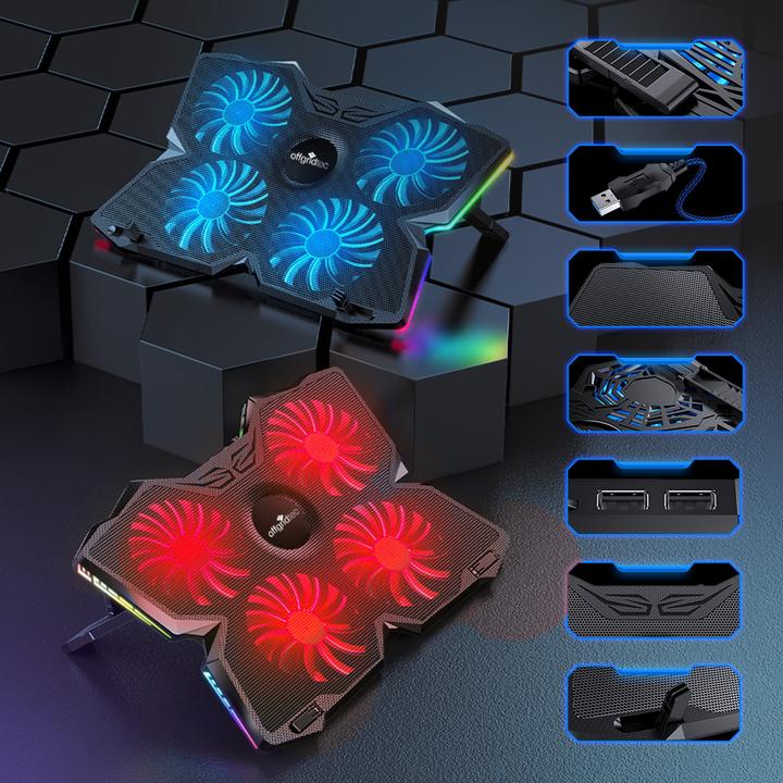 Offgridtec Glacière ventilée pour ordinateur portable Support pour ordinateur portable avec port USB K25 PRO
