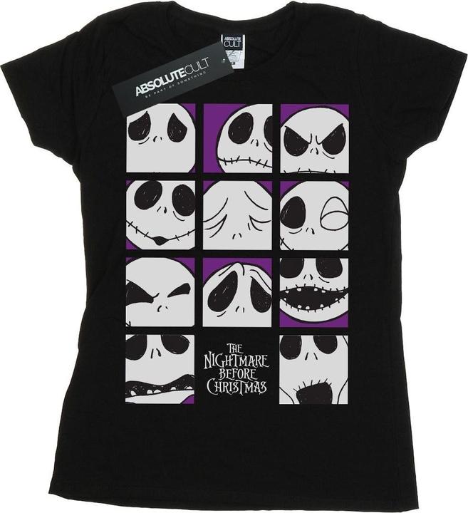 Produktbild Disney Nightmare Before Christmas Many Faces Of Jack Squares TShirt (XL)