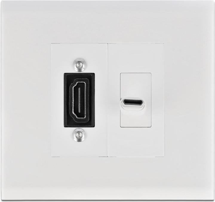 Actual product image Delock Easy 45 module support for device installation trunking 85 x 80 mm