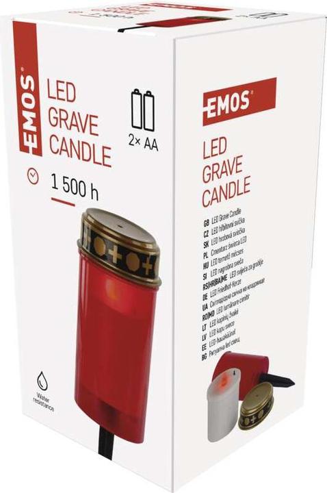Actual product image Emos LED grave light with ground spike, 25 cm, 2x AA, outdoor/indoor, vintage (1 x)