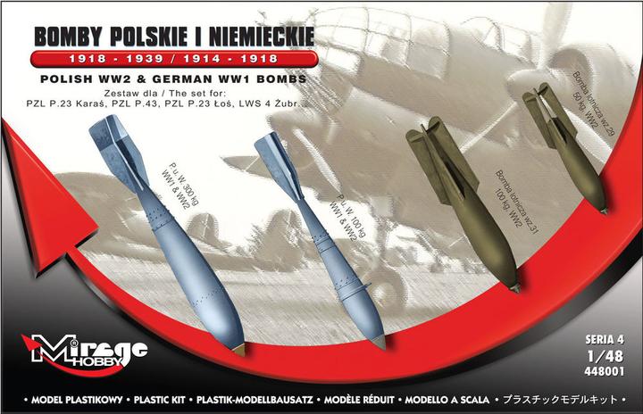 Produktbild Mirage Hobby German WWI Bombs 1918-1939 & 1914-1918