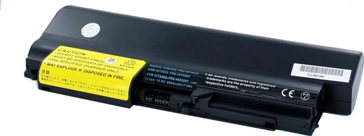 Image du produit AGI Batterie compatible avec Lenovo ThinkPad R400 - Batterie - 6.600 mAh (6600 mAh)