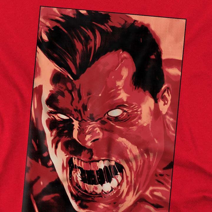 Actual product image Mens Red Hulk Roar T-Shirt (XL)