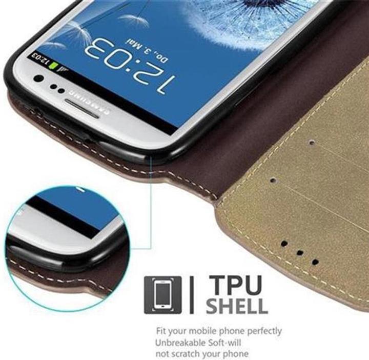 Produktbild Cadorabo Book Retro Matt Wallet Cover (Samsung Galaxy S3, Samsung Galaxy S3 Neo)