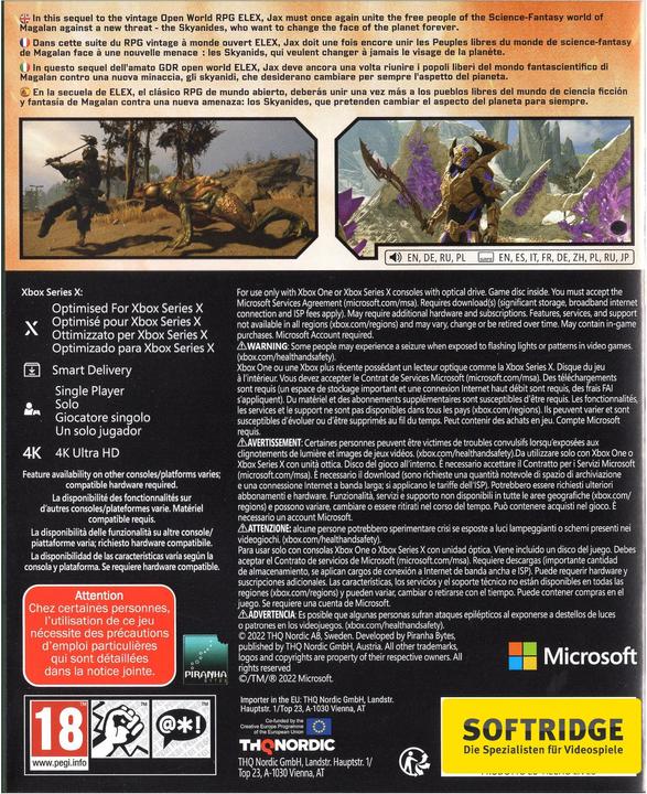 Actual product image THQ Elex 2 (Xbox One S, Xbox Series X, FR, IT)