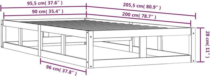 Produktbild VidaXL Seven (90 x 200 cm)