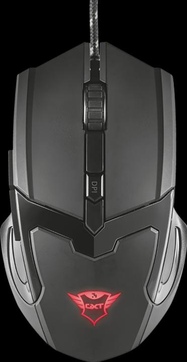 Produktbild Trust GXT 101 Maus Beidhändig USB Typ-A 4800 DPI (Kabelgebunden)