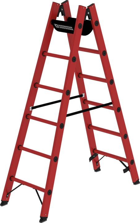 Produktbild Munk Sprossen-Stehleiter GFK 2x6 Sprossen (Stehleiter, 183 cm)