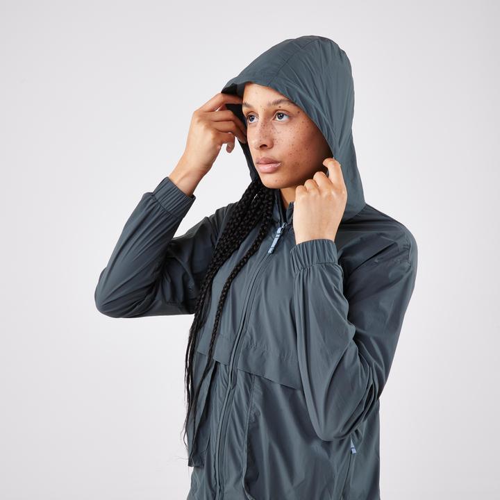 Image du produit Kiprun Veste de course à pied coupe-vent pour femme - Run 500 Wind vert (36)