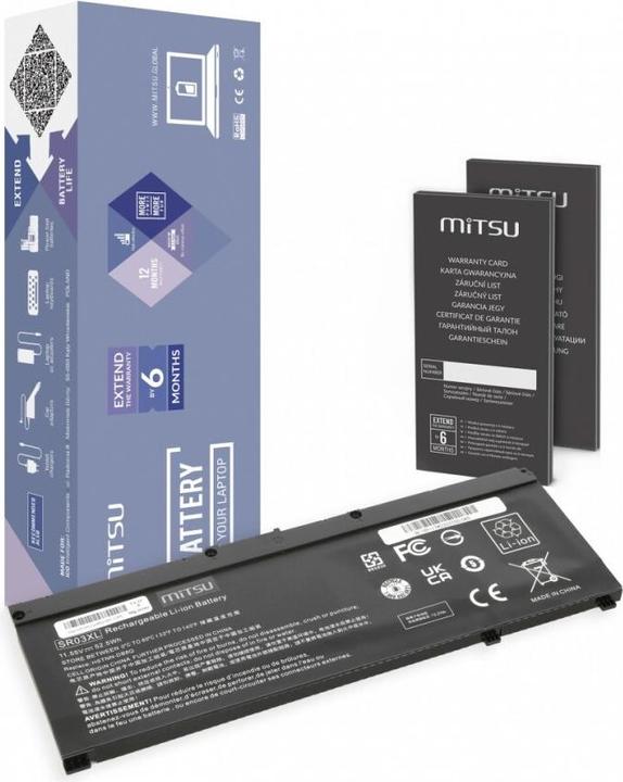 Immagine prodotto Mitsu HP GAMING 15 17 OMEN 15-DX SR03XL (3 Celle, 4545 mAh)