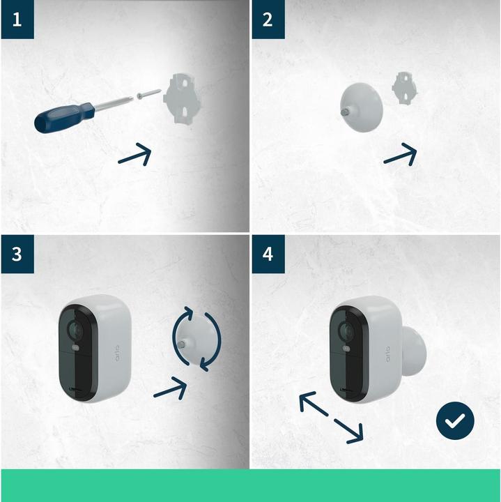 Actual product image Arlo Essential 2 2K Outdoor Camera 3-pack (2688 x 1520 pixels)