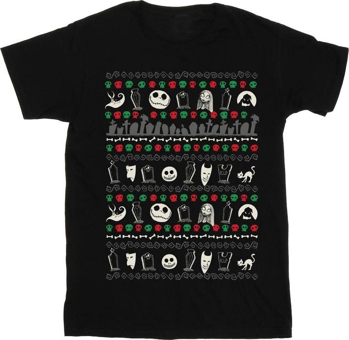 Immagine prodotto Disney Nightmare Before Christmas Festive Icons Maglietta Ampia Donna (4XL)