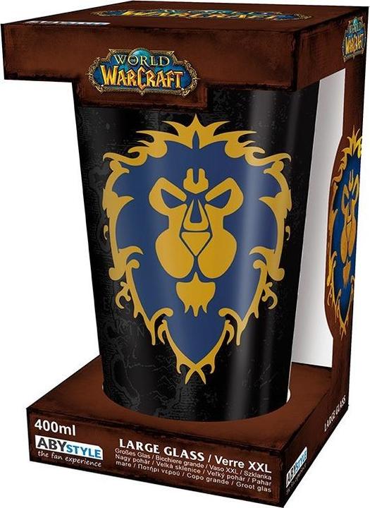 Produktbild ABYstyle WORLD OF WARCRAFT - Large Glass - 400ml - Alliance - box x2
