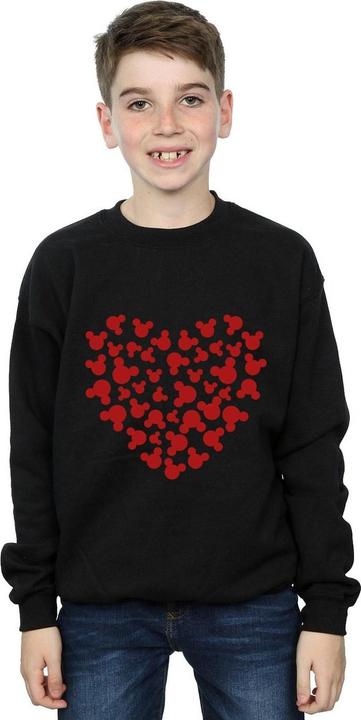 Actual product image Disney Boys Mickey Mouse Heart Silhouette Sweatshirt (140, 146)