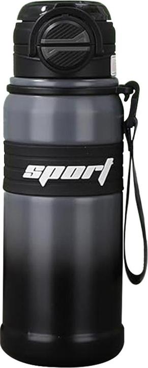 Techsuit - Thermos (THM9) - Sports Water Cup, 316 Stainless Steel Double-Layer, 680ml - Black (0.68 l)