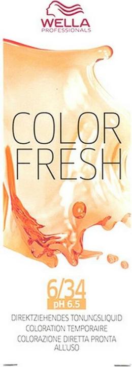 Actual product image Wella Color Fresh Acid (6/34 dark blonde gold-red)