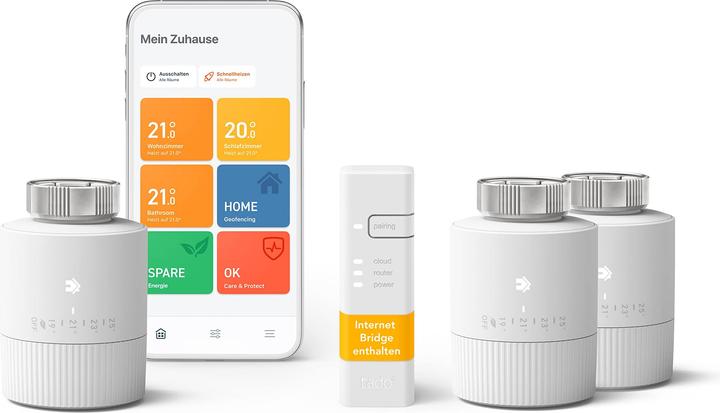 Actual product image tado° BASIC Starter Kit: 3x radiator thermostat, Starter Kits