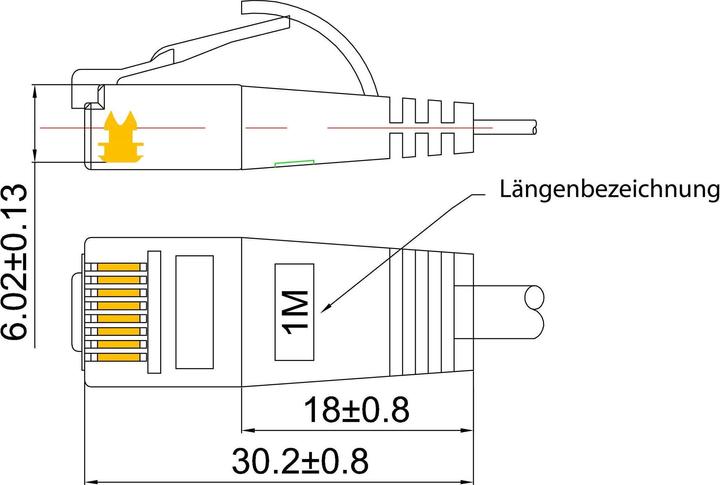Produktbild Wirewin Netzwerkkabel mit Nylonmantel (STP, CAT6, 3 m)
