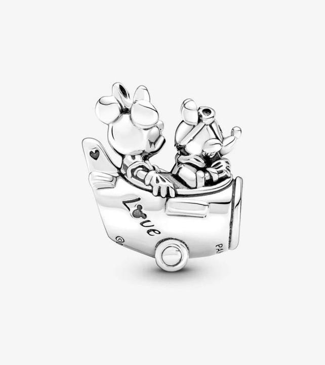 Actual product image Pandora Charm Disney Mickey Mouse & Minnie Mouse airplane (Sterling silver 925)