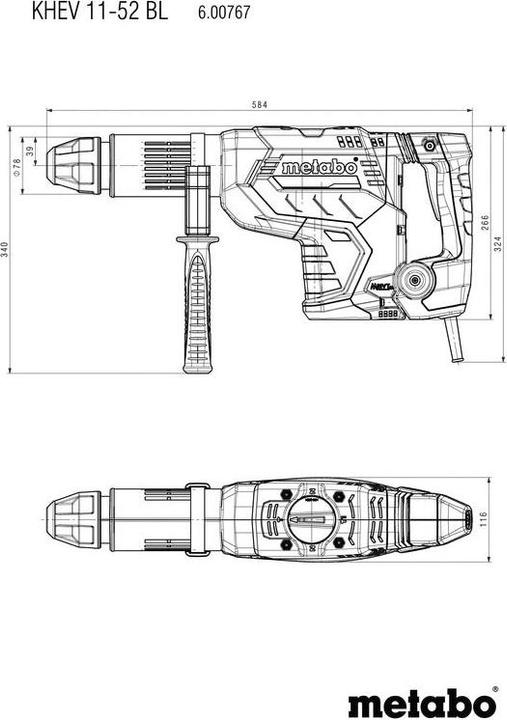 Image du produit Metabo KHEV 11-52 BL (Fonctionnement sur secteur)