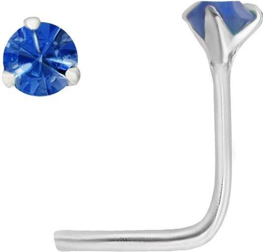 Produktbild Bijouteria Nasenpiercing (Silber 925, Kristall)