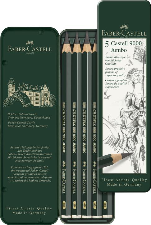 Actual product image Faber-Castell Pencil Castell 9000 (5.30 mm, HB, 10 x)
