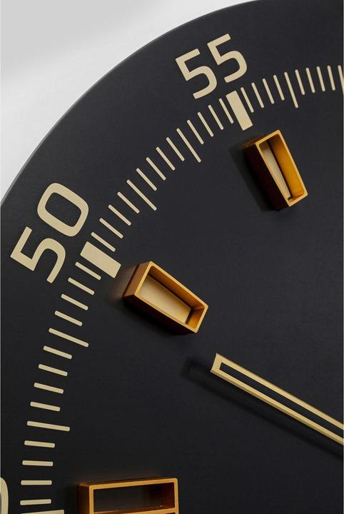 Kare Design Wanduhr Milk Bar Schwarz Ø60cm (60 cm)