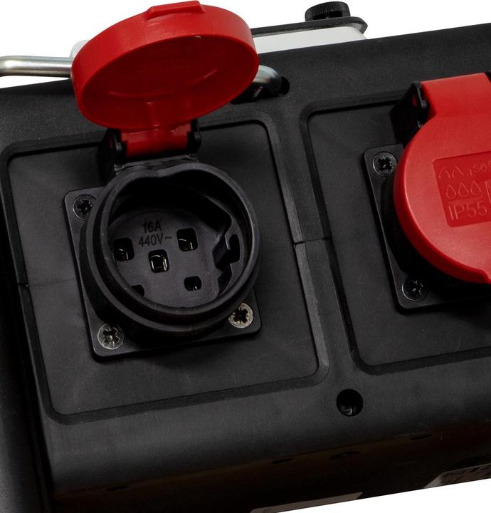 Immagine prodotto Brennenstuhl Distributore di energia compatto BSV 3 - FI/16 IP44, 1x spina CEE 16 A/415 V (IP44), prese 3x CEE (7 x, Tipo 13)
