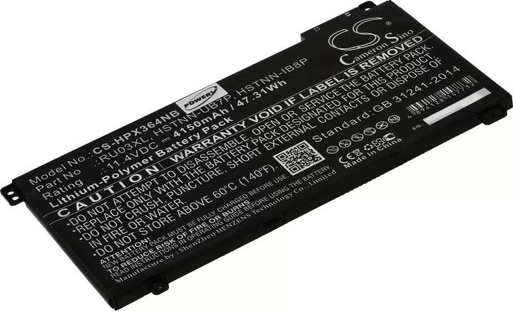 Produktbild AccuCell Akku passend für Laptop HP ProBook x360 440 G1 / Typ HSTNN-LB8K / RU03XL u.a. - 11,4V - 4150 mAh (4150 mAh)